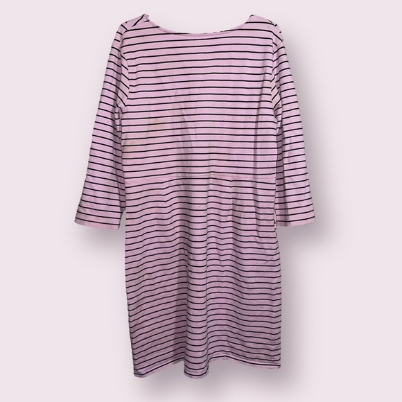 Croft & Barrow Striped Straight Dress - Long Sleeve Casual Everyday Fit, Size L - Picture 5 of 7